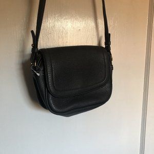 J. Crew Grey leather shoulder bag